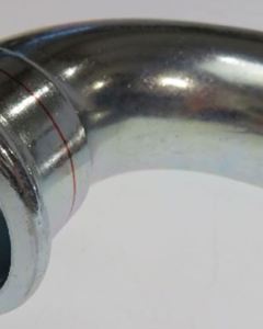 FZ Press elbow 42 mm 90° bushing/nipple galv.